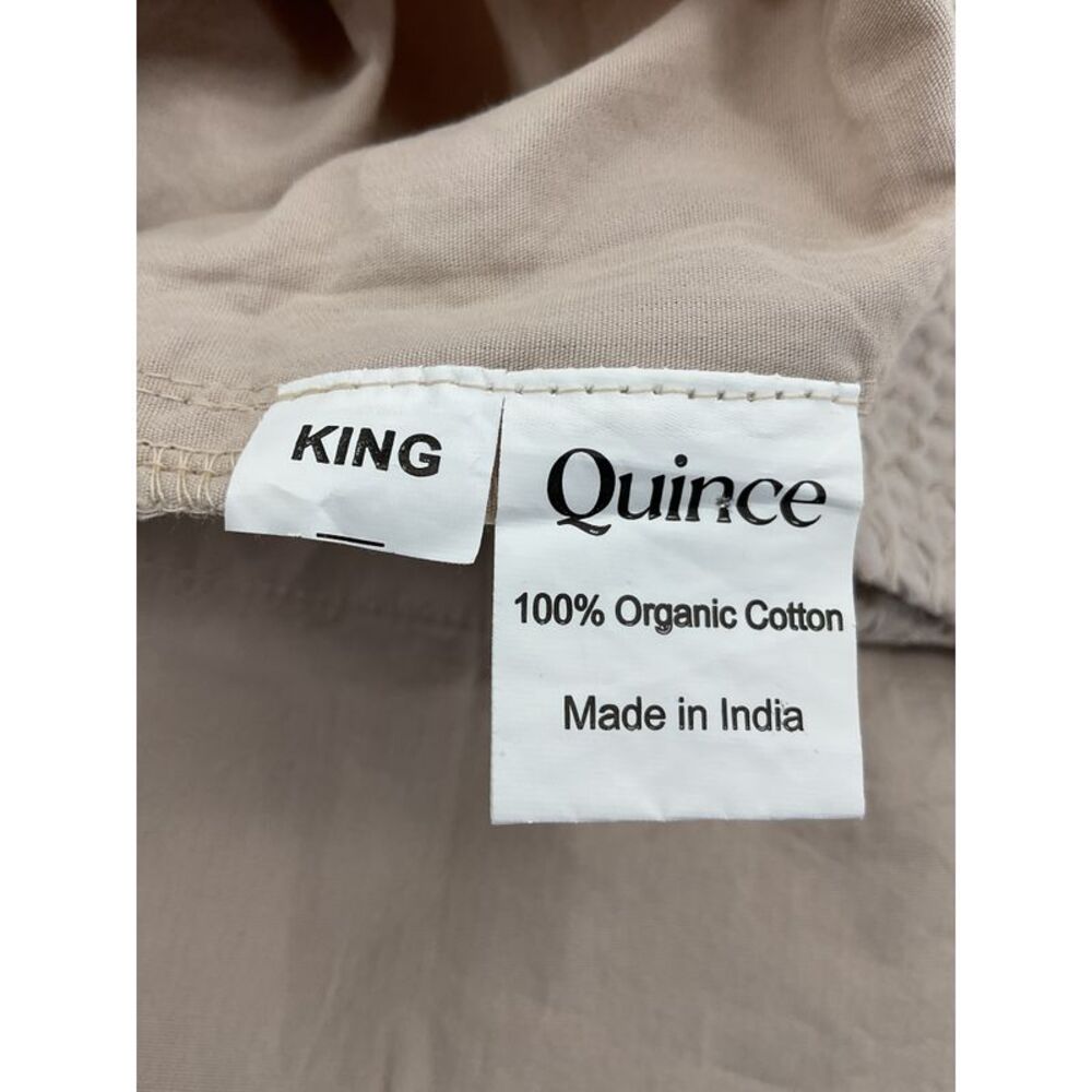 Quince Waffle-Knit Bedding Duvet Set in Light Beige - Picture 2 of 2